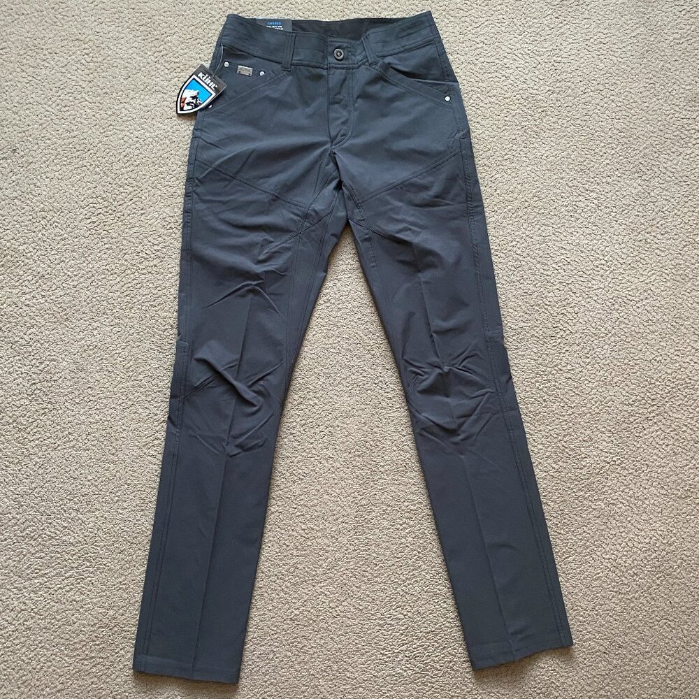 KUHL Silencr Rogue Pant 30x34 Tapered Fit Ripstop Stretch Carbon Gray NWT